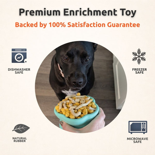 Freezflower Cup - Frozen Treat Cup for Calm, Happy Dogs