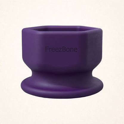 FreezCup freeze-and-lick dog toy in purple