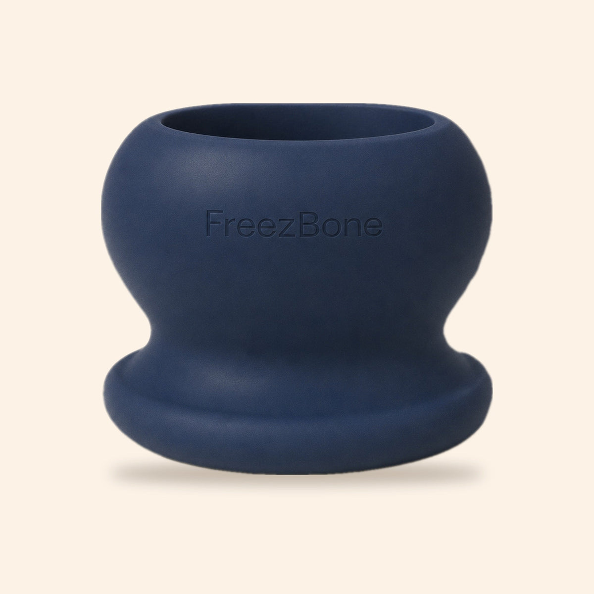 FreezBall freeze-and-lick dog toy in navy