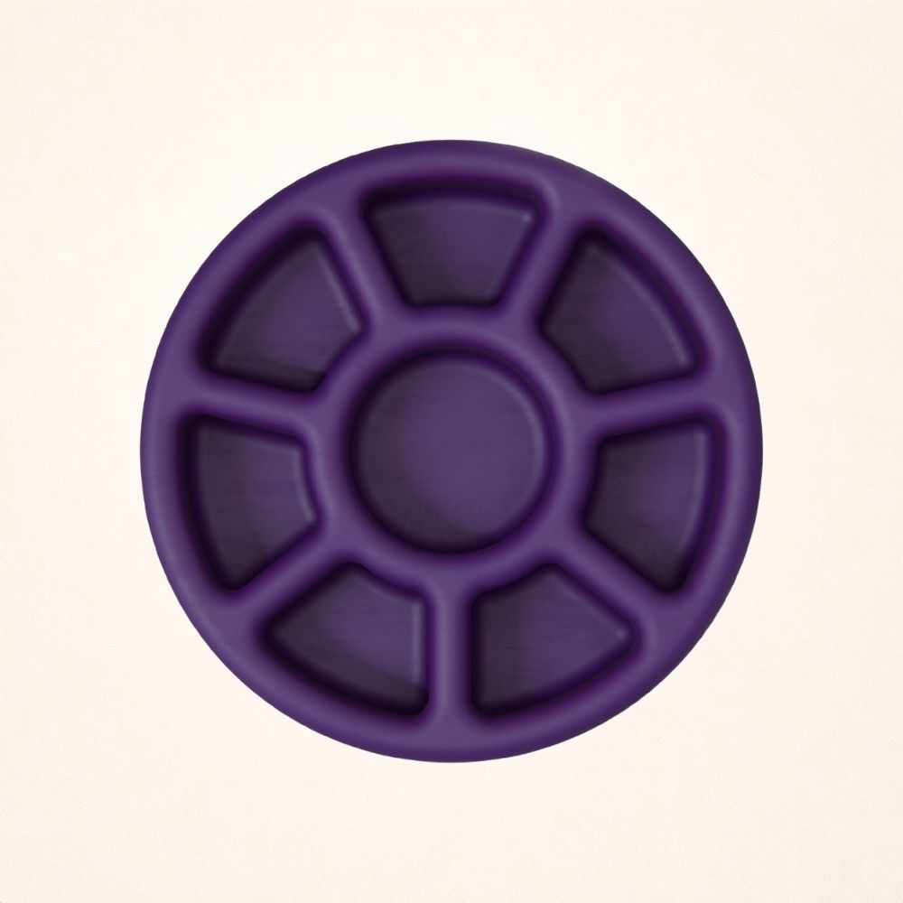 FreezWheel freeze-and-lick dog toy in purple