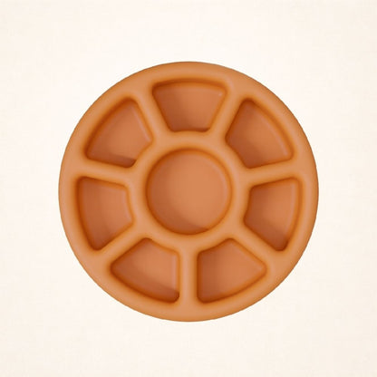 FreezWheel freeze-and-lick dog toy in orange