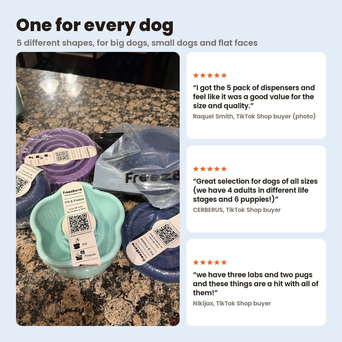 One for every dog: a Family Value Bundle just unboxed. Reviews from Raquel Smith, CERBERUS and Nikijax
