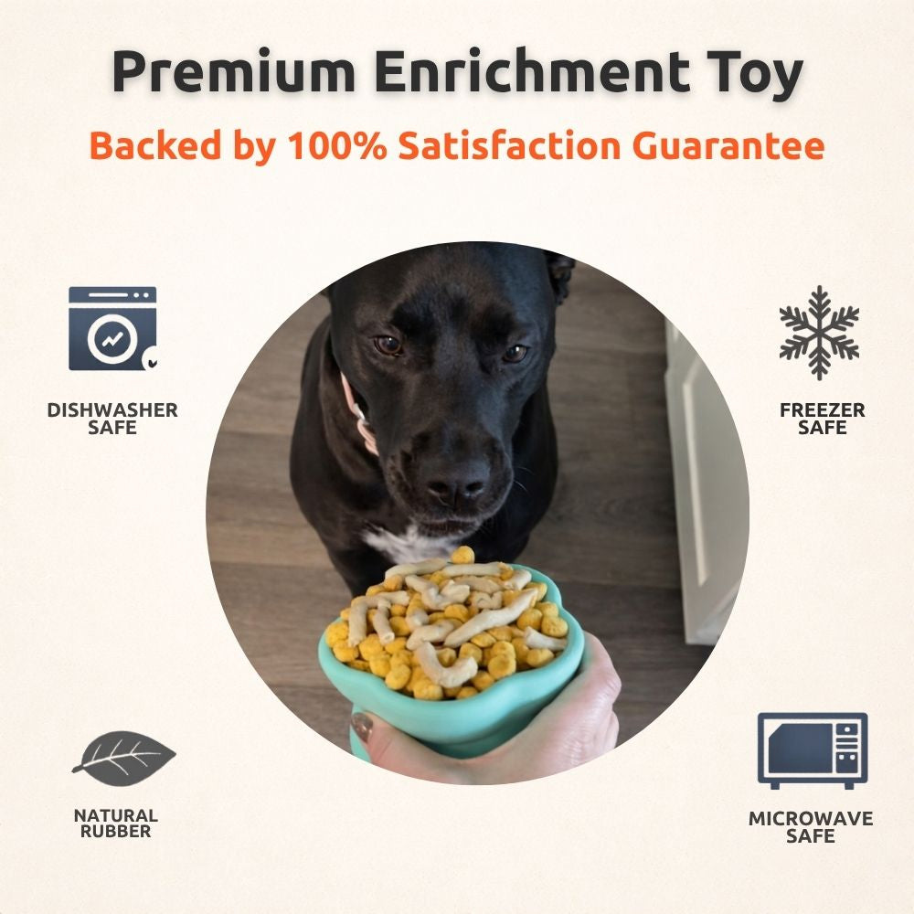Freezflower Cup -  Frozen Treat Cup for Calm, Happy Dogs