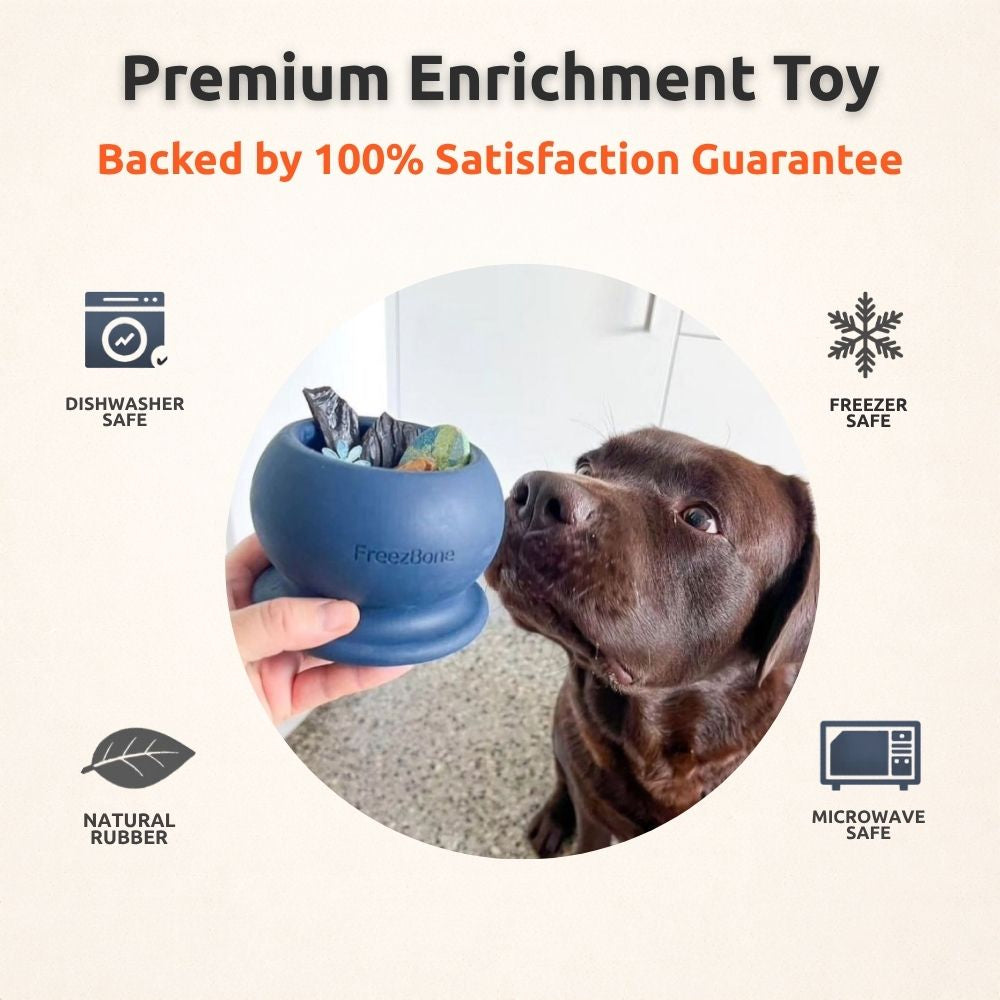 Freezball - Durable Fillable Dog Chew Bone