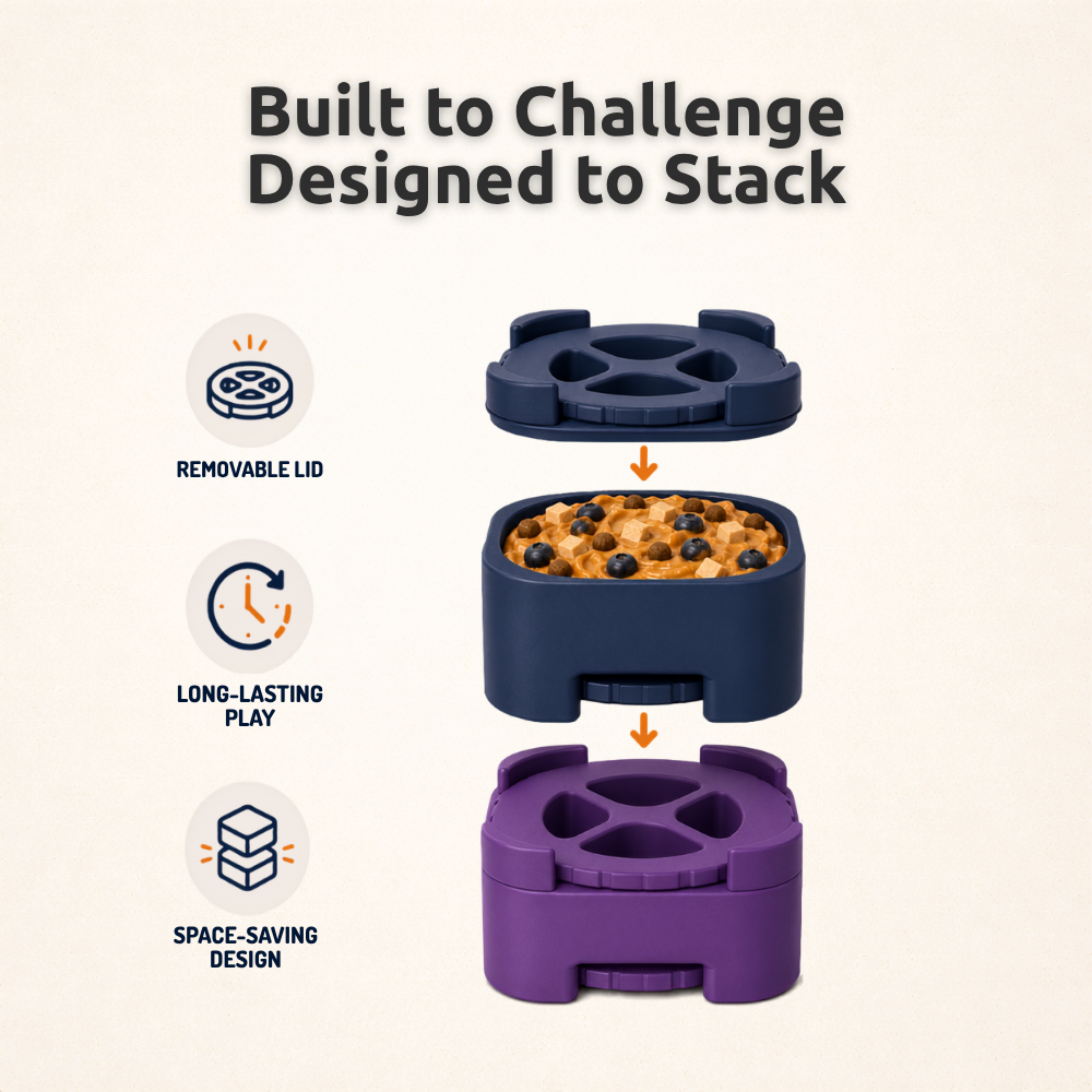 FreezBrick Tough - Stackable Frozen Treat Toy for Dogs