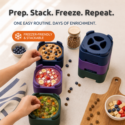 FreezBrick Tough - Stackable Frozen Treat Toy for Dogs