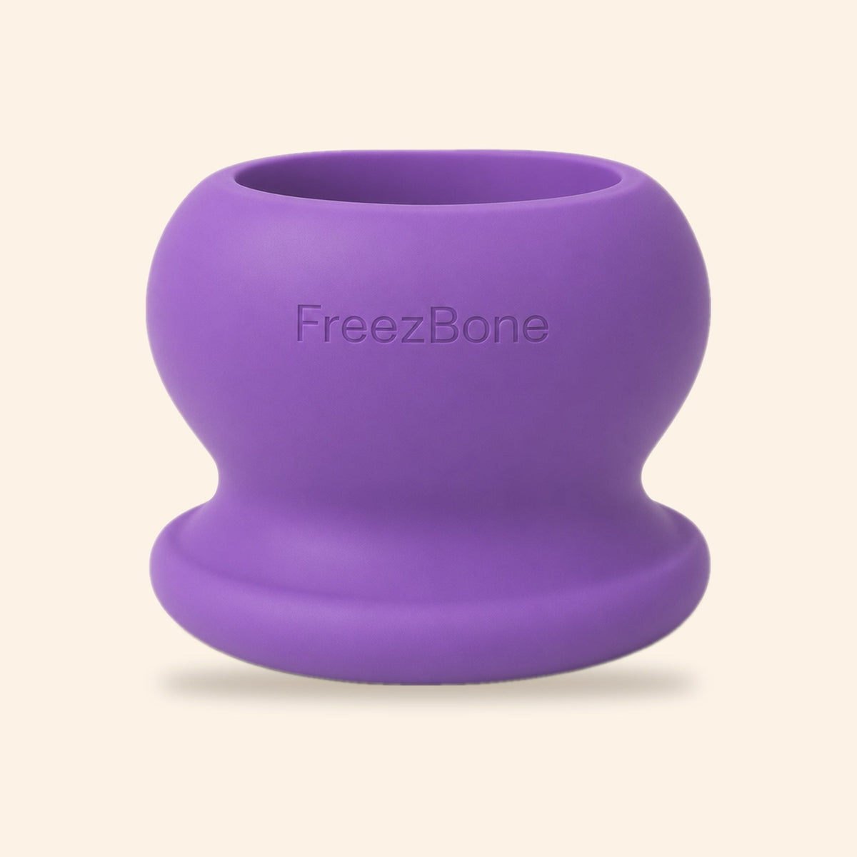 FreezBall freeze-and-lick dog toy in purple