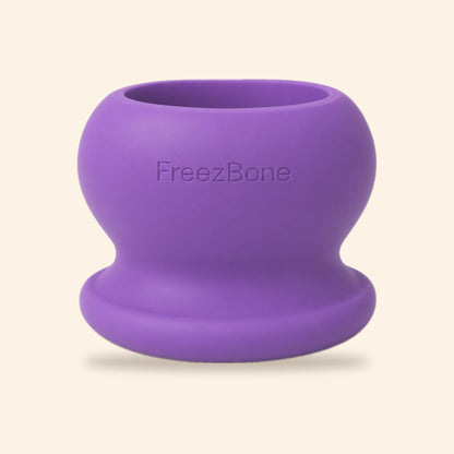 FreezBall freeze-and-lick dog toy in purple