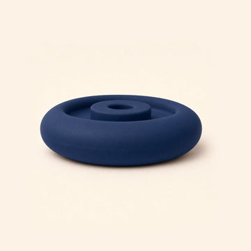 FreezDoughnut freeze-and-lick dog toy in navy