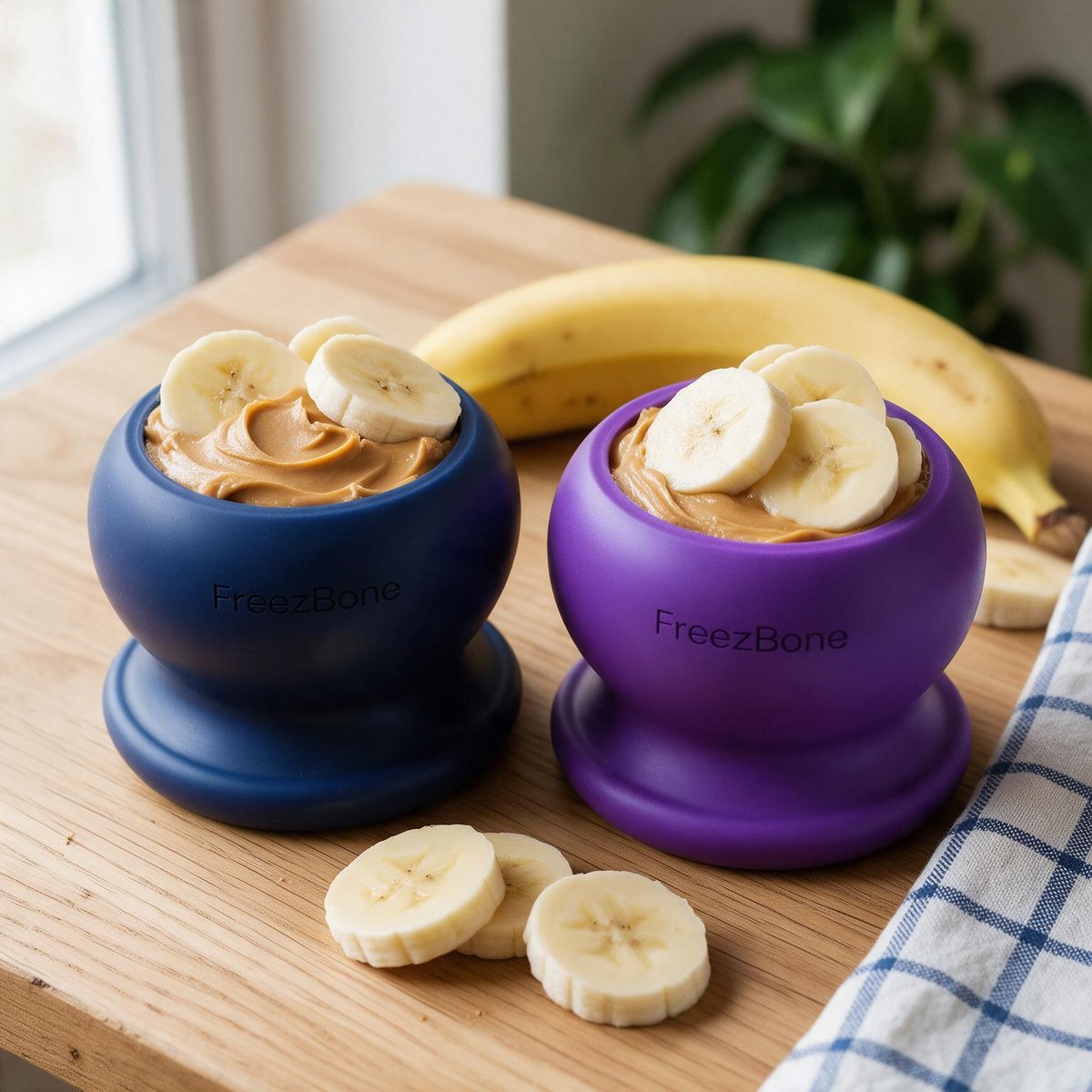 FreezBall Starter Pack filled with peanut butter + banana