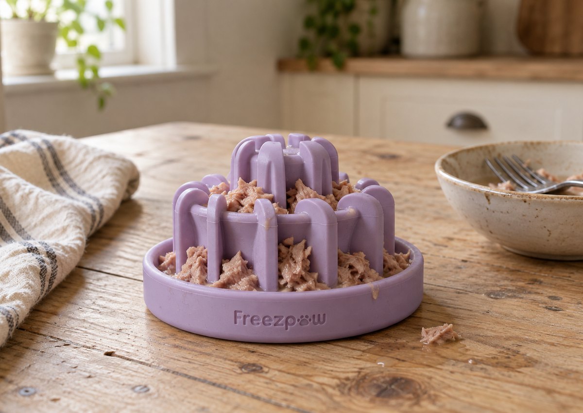 FreezDrip filled with tuna + water