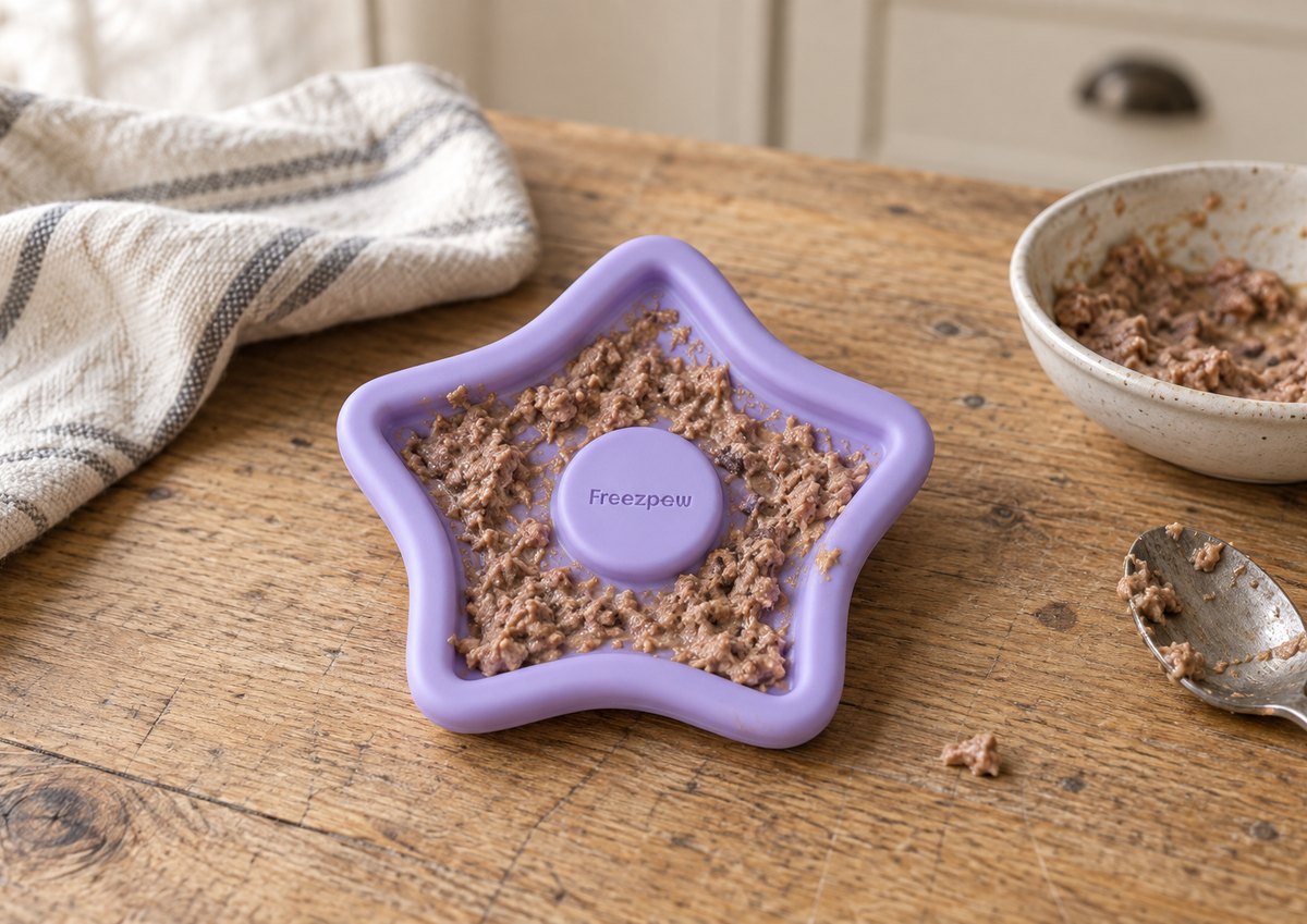 FreezTwinkle filled with wet food mousse