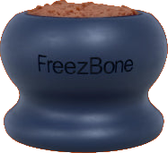 Freezball filled with food